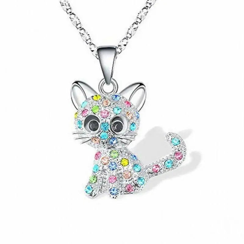 IRIS | Collar de Circonita de Colores con Montura de Plata