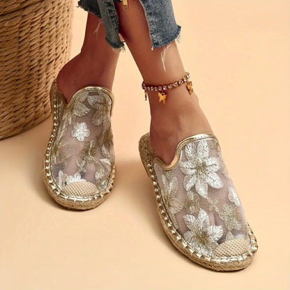 Vera · Sandalias planas tejidas — vista 2 — Nola Bellari