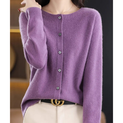 Cárdigan Mercy en morado