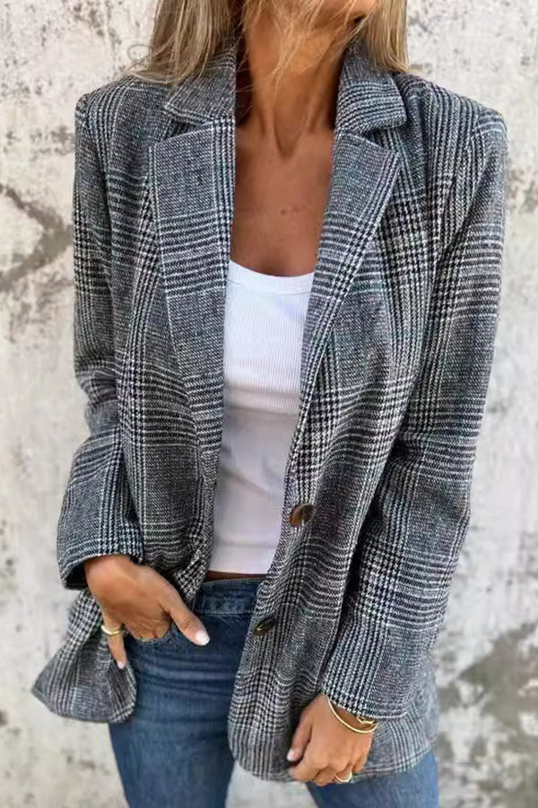 Noa · Blazer pata de gallo — vista 3 — Nola Bellari