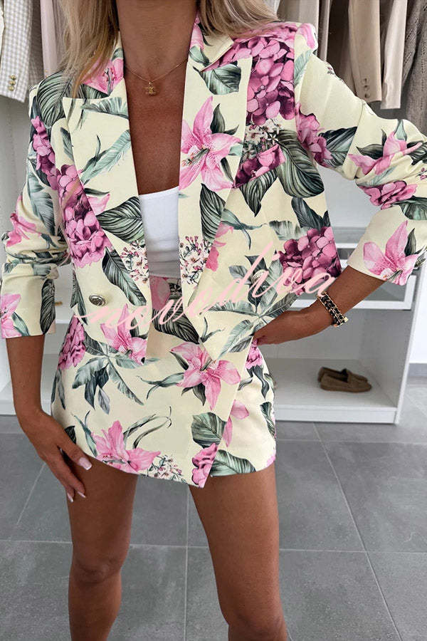 India · Blazer floral corto — Nola Bellari