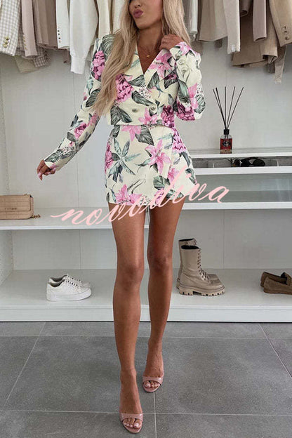 India · Blazer floral corto — vista 3 — Nola Bellari