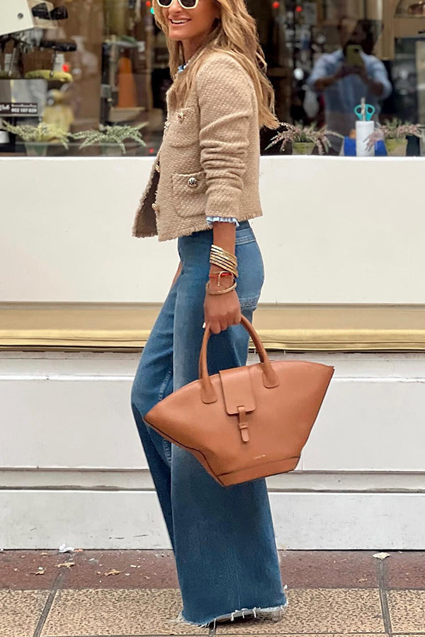 Manuela · Chaqueta tweed botones — vista 3