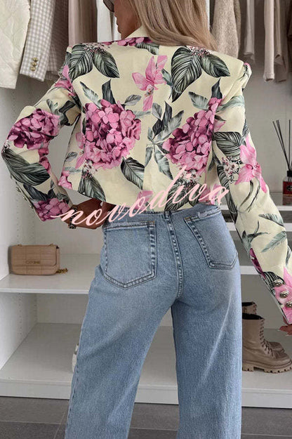 India · Blazer floral corto — vista 8 — Nola Bellari