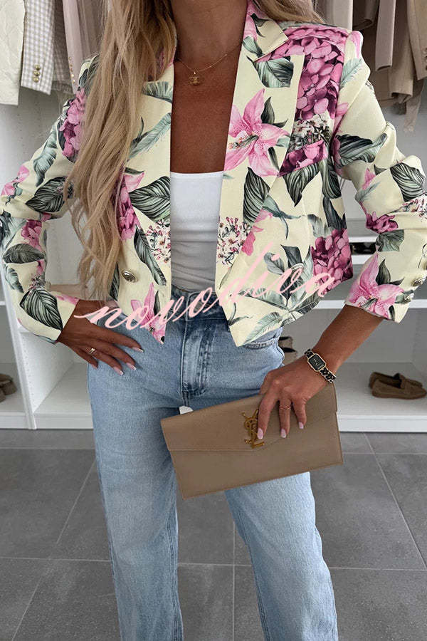 India · Blazer floral corto — vista 7 — Nola Bellari