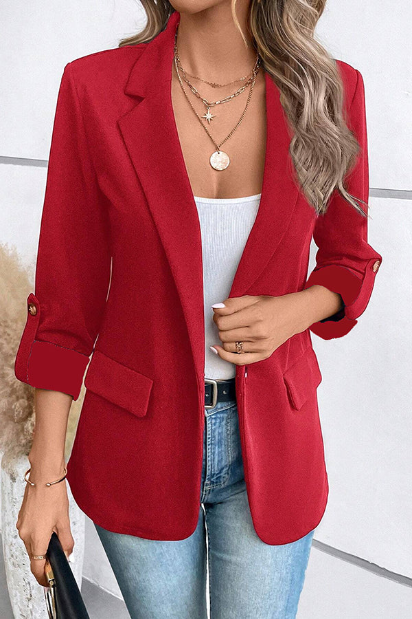 Leire · Blazer solapa casual — vista 8 — Nola Bellari
