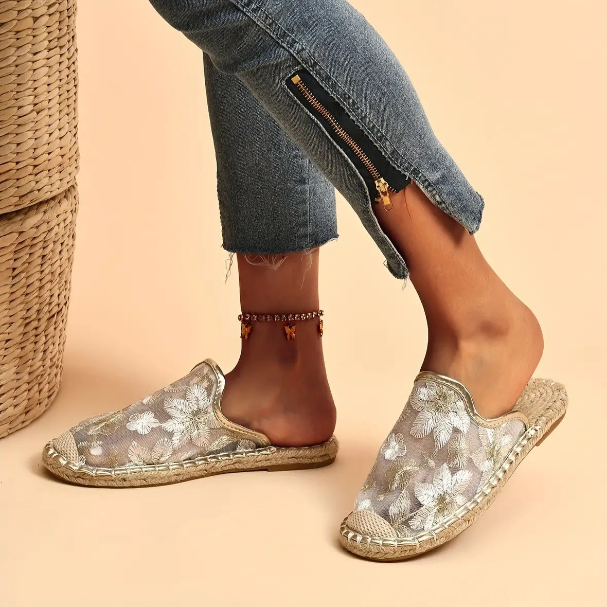 Vera · Sandalias planas tejidas — vista 4 — Nola Bellari