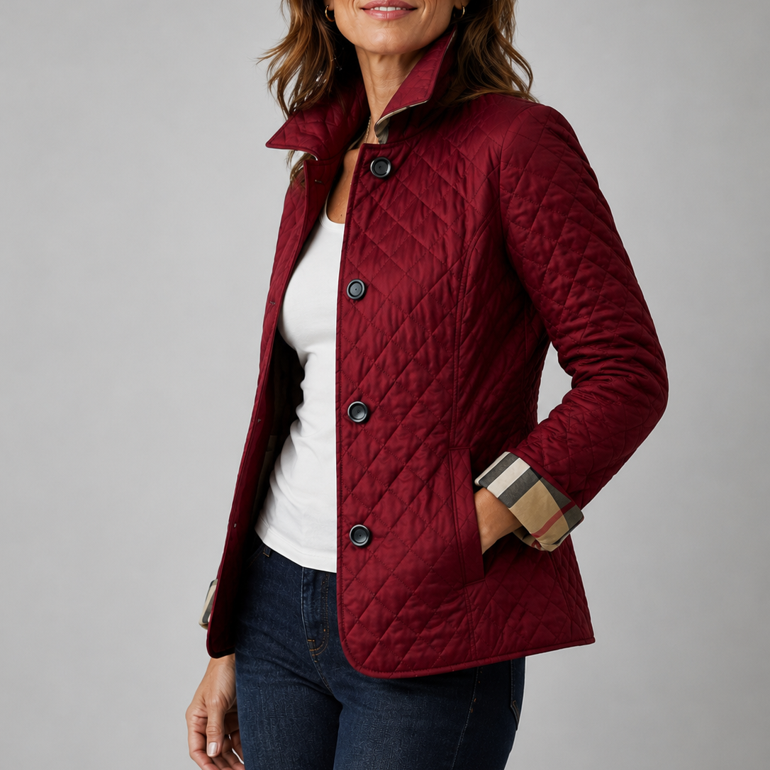 Chaqueta acolchada Kelley en rojo