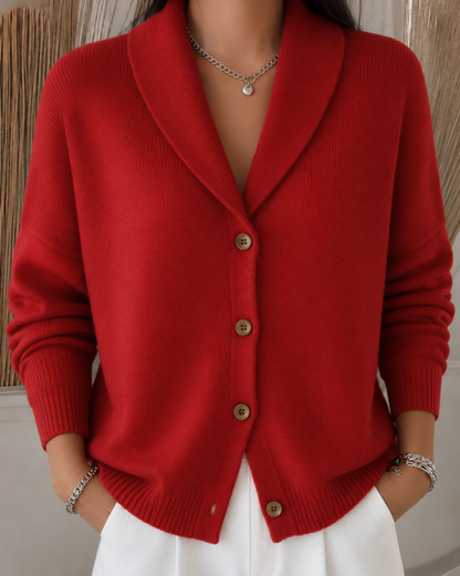 Cárdigan Sienna en rojo