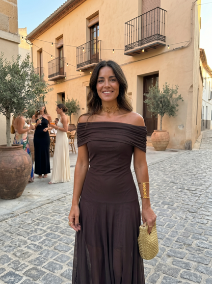 Carla · Vestido maxi elegante y sencillo — Nola Bellari — vista 14