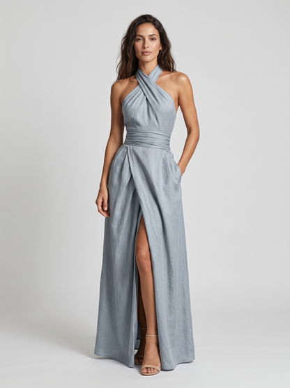 Malena · Vestido largo elegante — Nola Bellari — vista 2