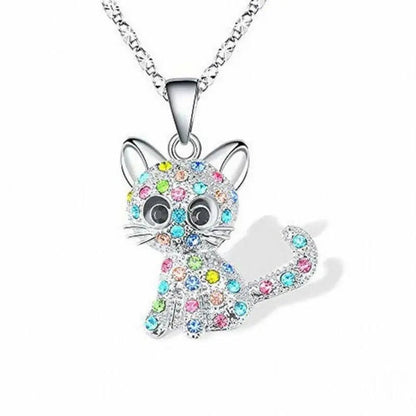 IRIS | Collar de Circonita de Colores con Montura de Plata