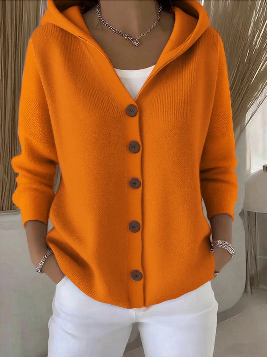 Cárdigan Zoé en naranja