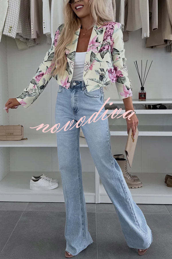 India · Blazer floral corto — vista 10 — Nola Bellari