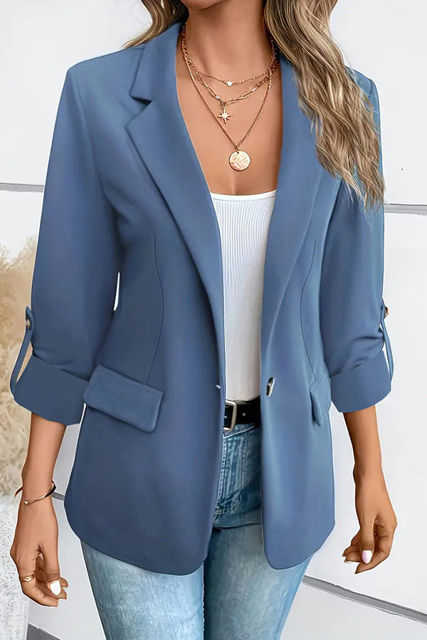 Leire · Blazer solapa casual — vista 9 — Nola Bellari