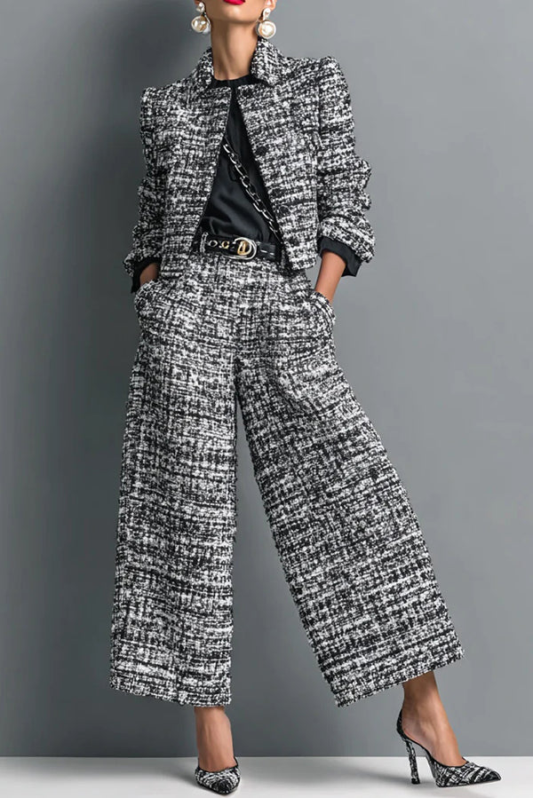 Clara · Conjunto blazer y pantalón ancho — Nola Bellari