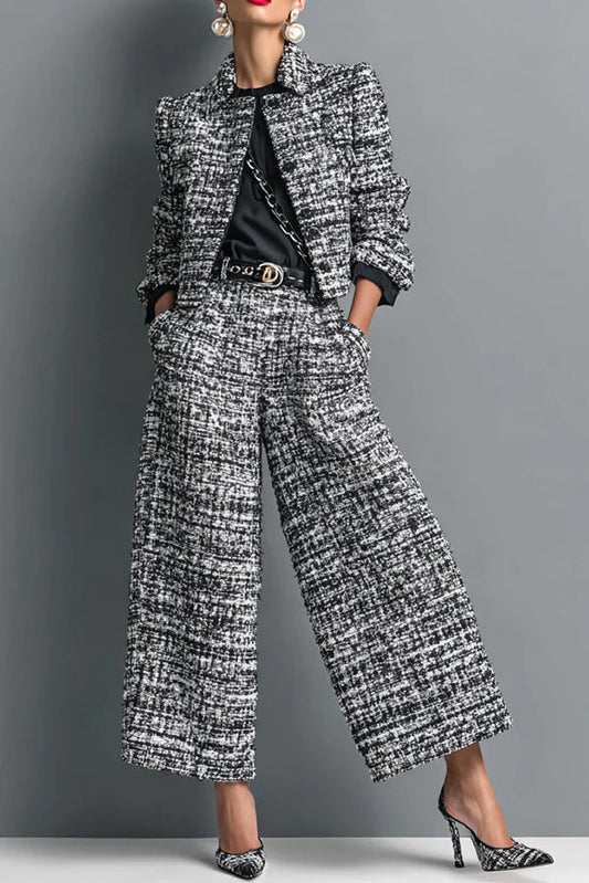 Clara · Conjunto blazer y pantalón ancho — Nola Bellari