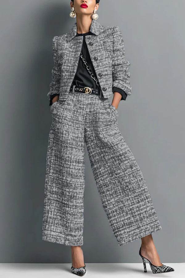 Clara · Conjunto blazer y pantalón ancho — vista 2