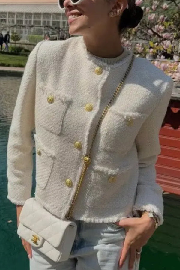 Manuela · Chaqueta tweed botones — vista 10