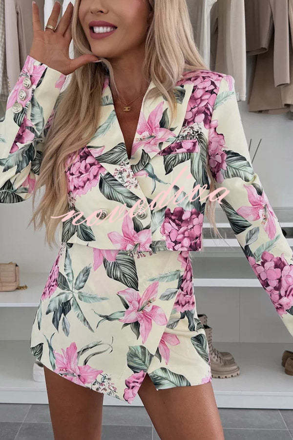 India · Blazer floral corto — vista 6 — Nola Bellari