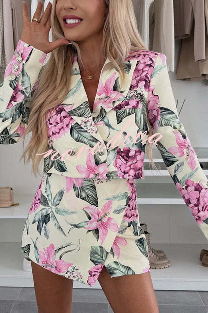 India · Blazer floral corto — vista 6 — Nola Bellari
