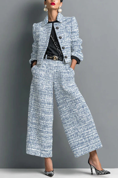 Clara · Conjunto blazer y pantalón ancho — vista 3