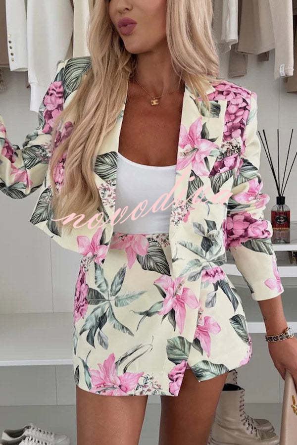 India · Blazer floral corto — vista 5 — Nola Bellari