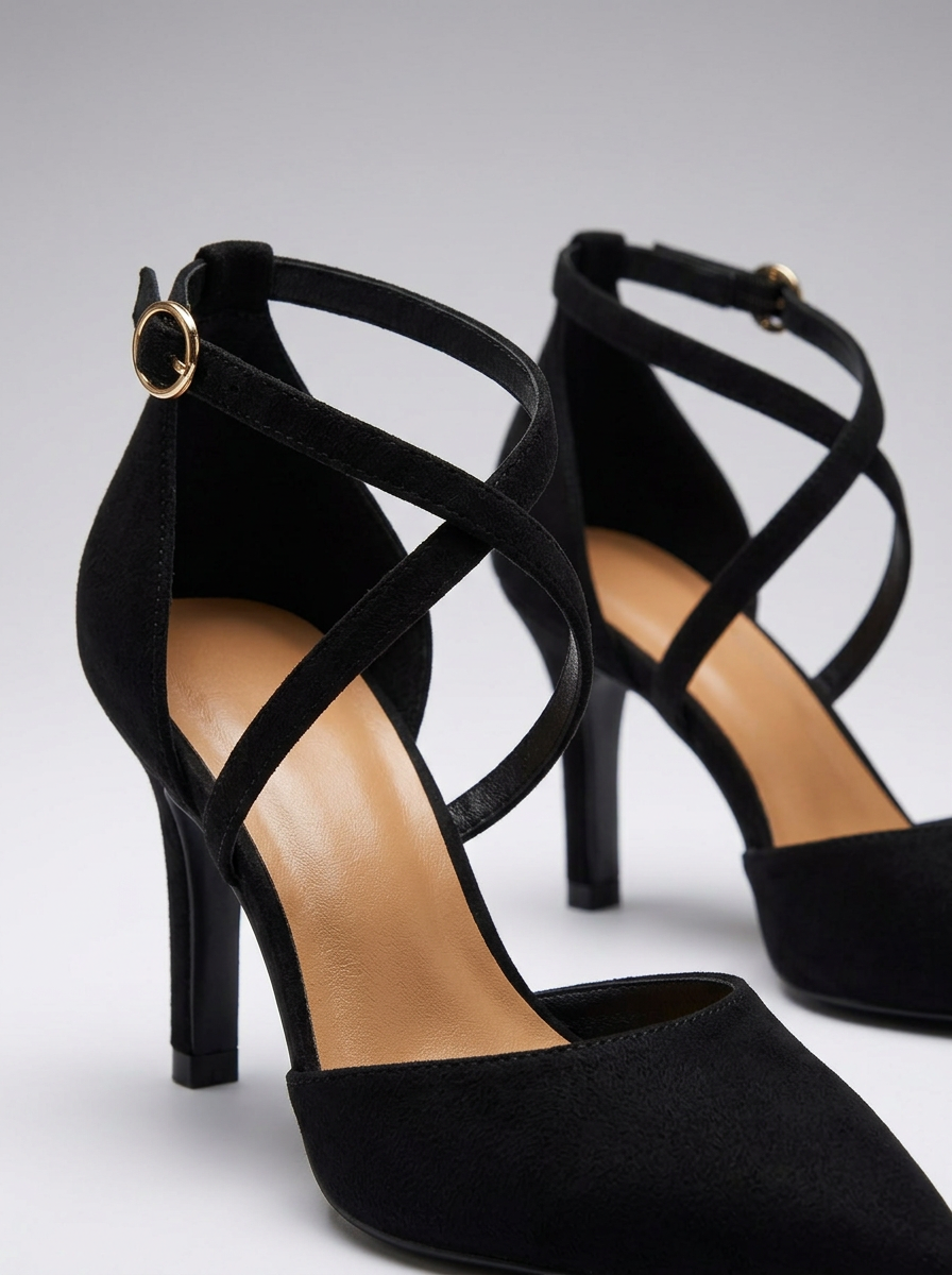 Veylah · Salón slingback negro — vista 3