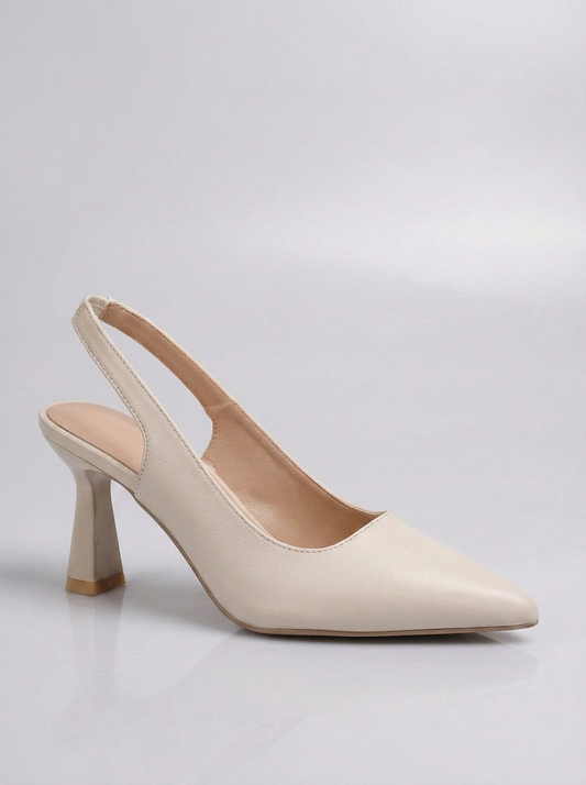 Sophia · Salón slingback marfil — vista 2