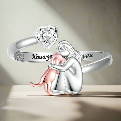 ANNE | Anillo con Icono de Mascotas (Rosa)